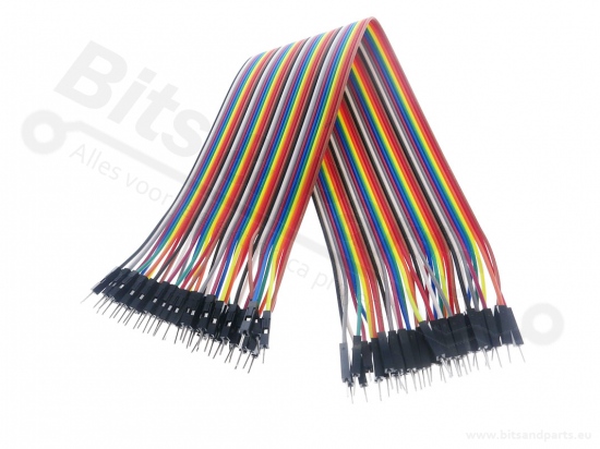 Breadboard jumper cables Dupont 30cm male/male 40PCS